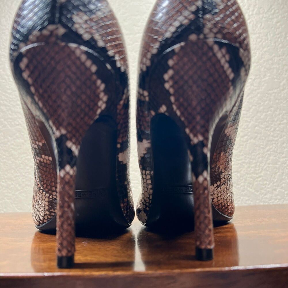Nine West Pumps Womens Python Snake Print Pointed Toe Stiletto Heels  size 9M - Picture 5 of 15